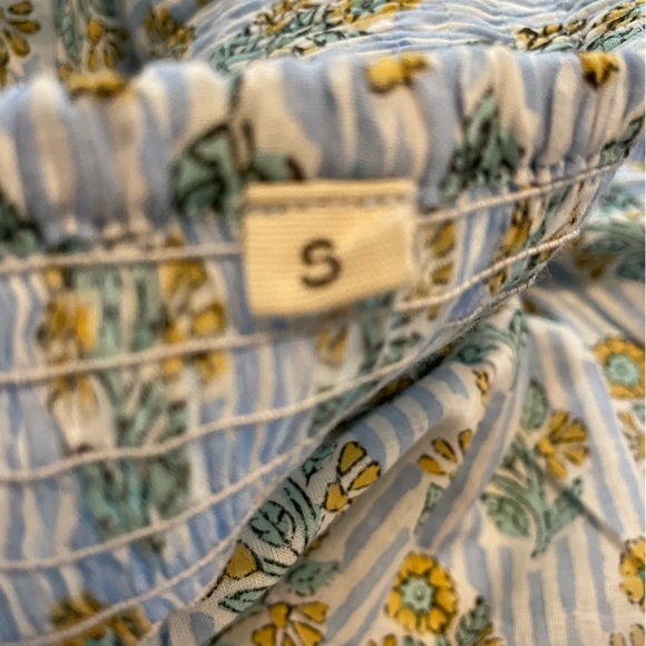 Cotton block print dress sundress nightgown handmade in India, like anokhi - Picture 8 of 8